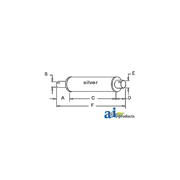 Muffler 20" x4" x4"